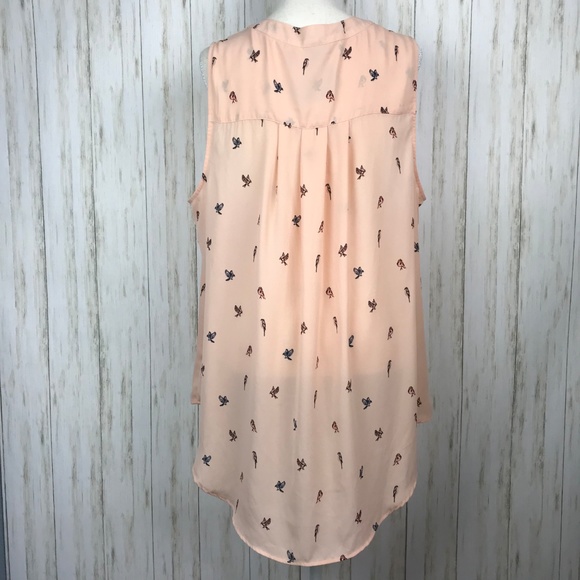 Torrid NWT Blush Bird Print Tank 2X - Picture 5 of 7